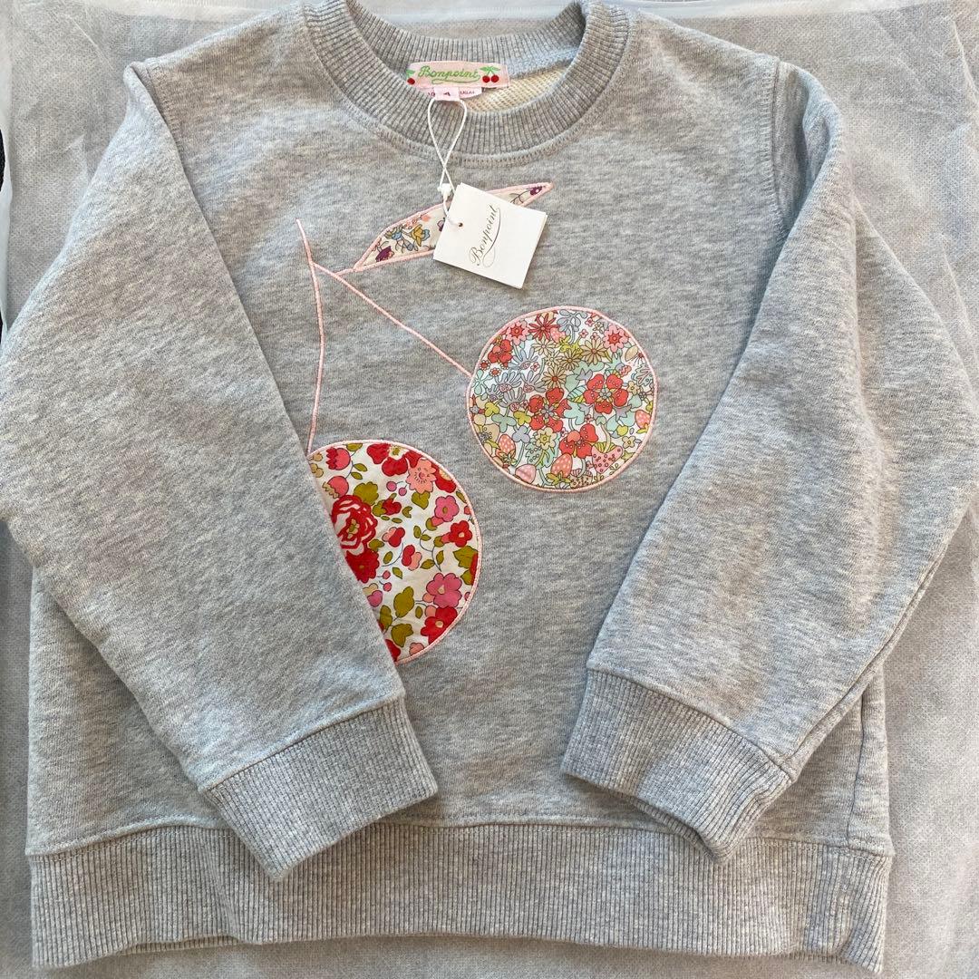 新品未使用タグ付き　ボンポワン　リバティ　スウェット　トレーナー