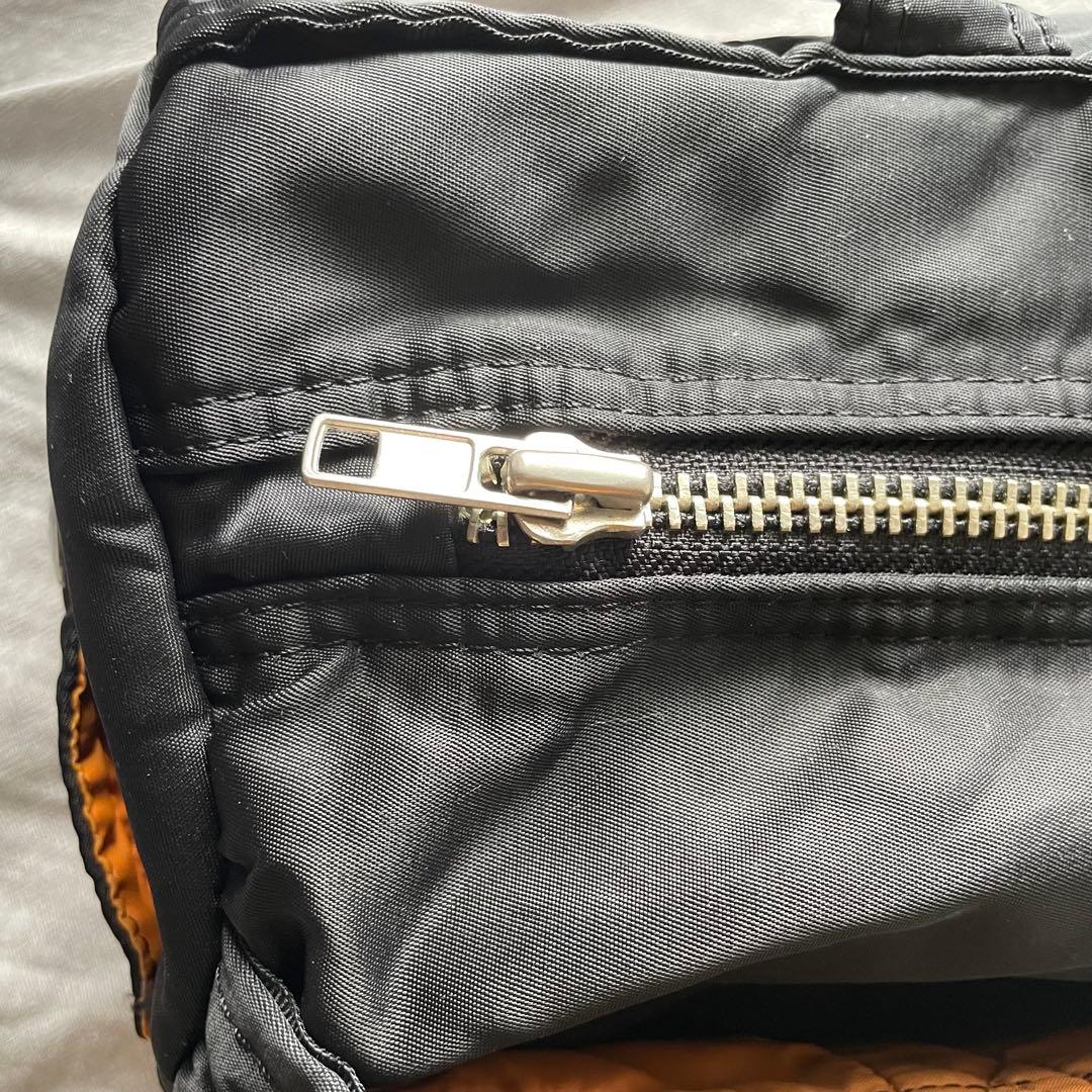 【使用感少】廃盤品 PORTER TANKER ミニボストンバッグ ドラム型 黒