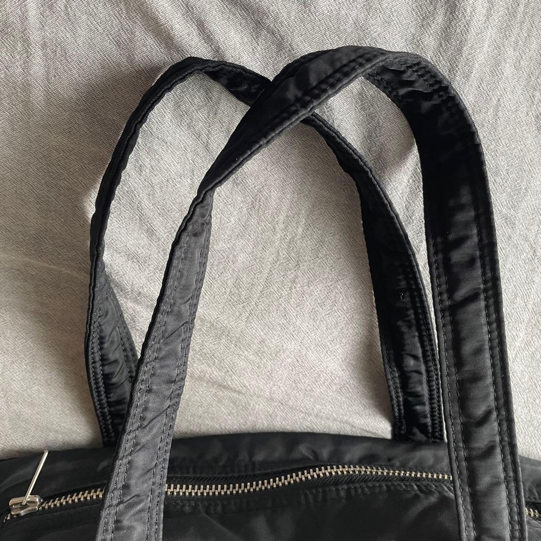 【使用感少】廃盤品 PORTER TANKER ミニボストンバッグ ドラム型 黒