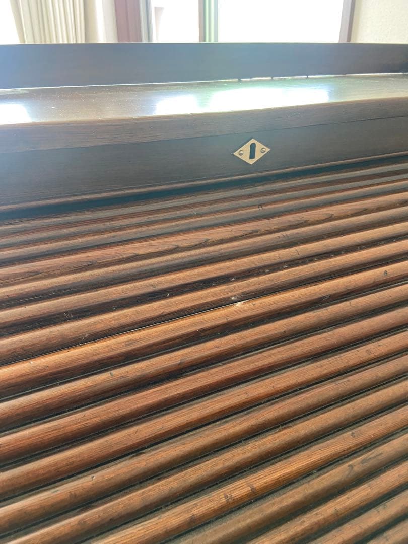 直接引き取り限定　アンティーク　家具　机　アコーディオン　ヴィンテージ