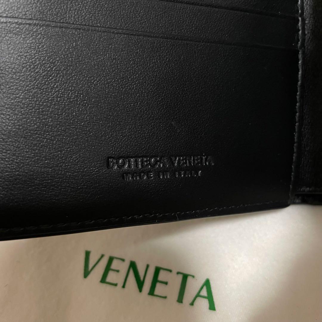 ボッテガヴェネタ カセット 折り財布 二つ折り ブラック　札入れ