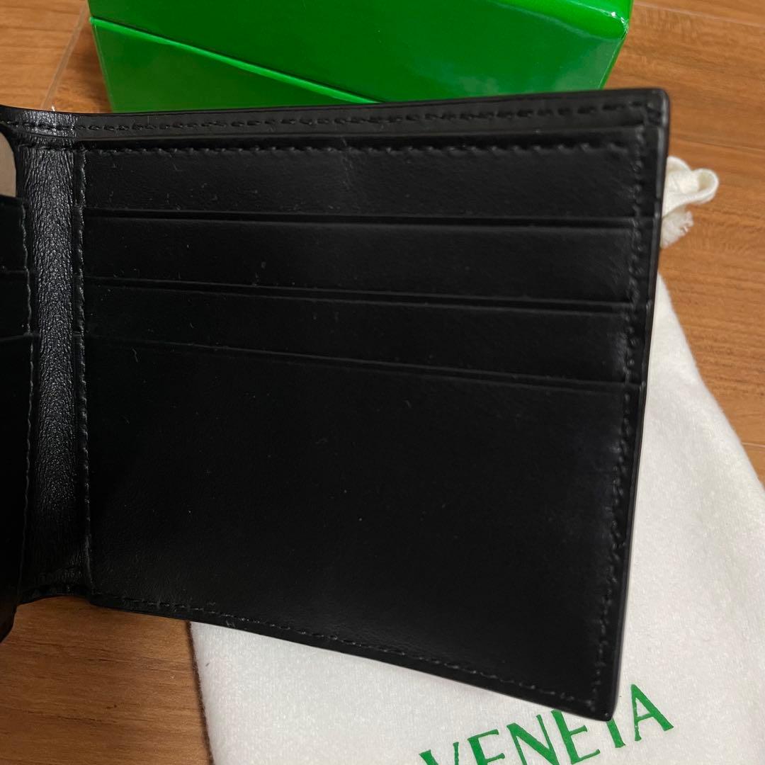 ボッテガヴェネタ カセット 折り財布 二つ折り ブラック　札入れ