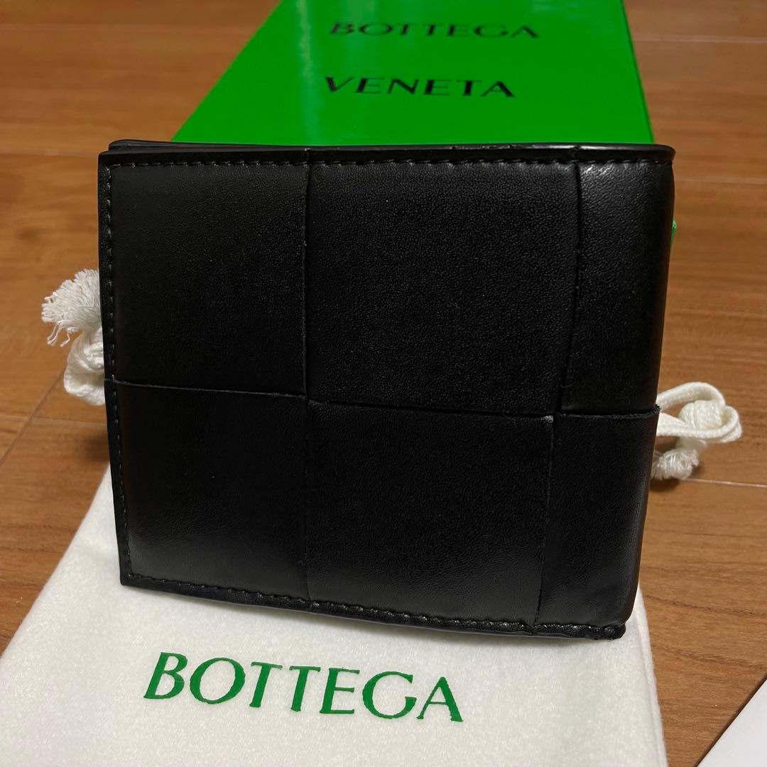 ボッテガヴェネタ カセット 折り財布 二つ折り ブラック　札入れ