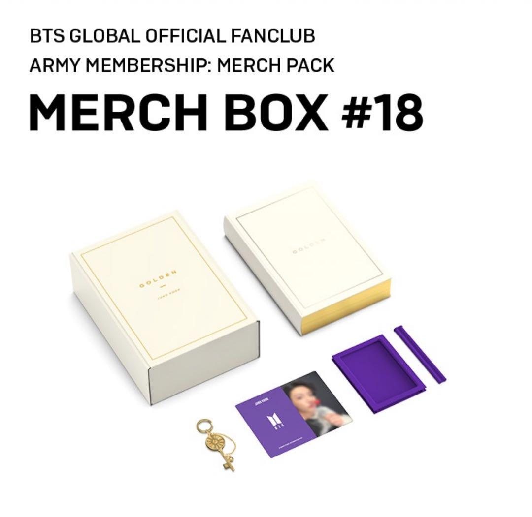 BTS MERCH BOX 18 マーチボックス JUNGKOOK GOLDEN