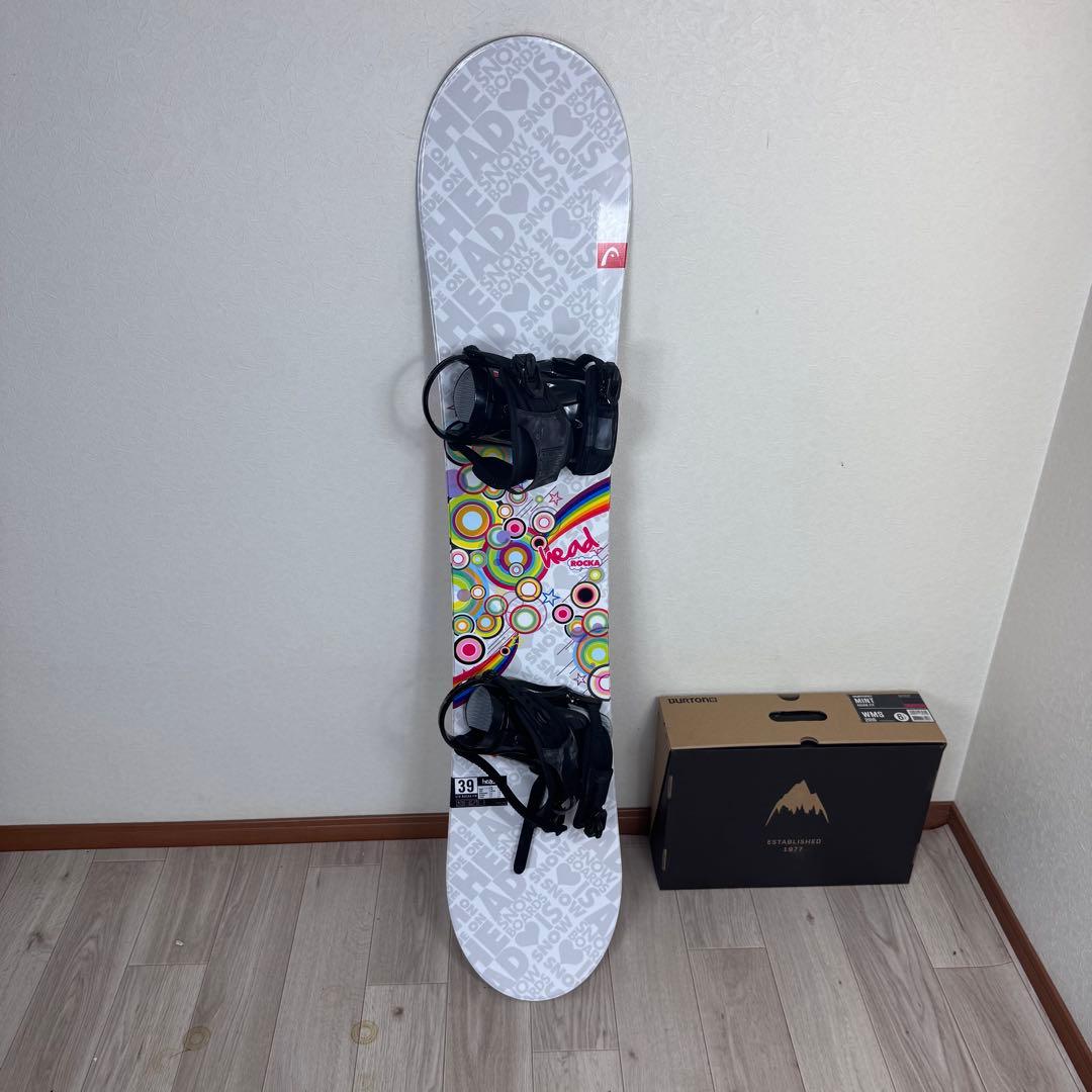 専用HEAD x Burton スノーボードセット 139cm バートン24cm