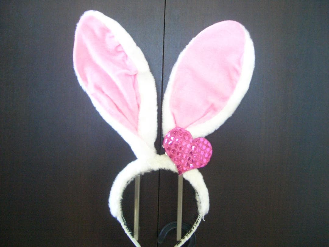 ピンク　バニーガール　衣装　11人分セット　うさ耳・チョーカー・アームバンド付