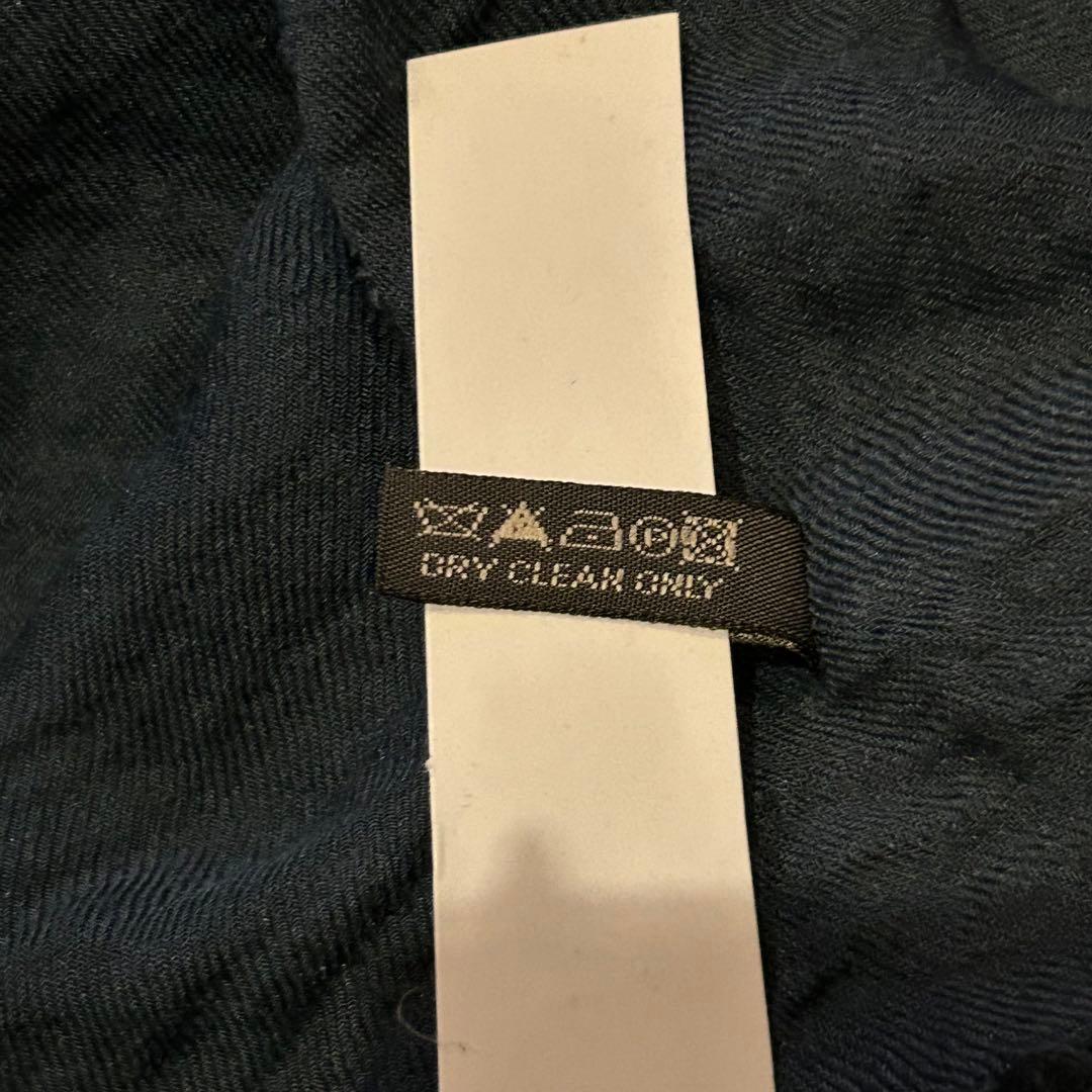 美品　ファリエロ　サルティ　大判ストール　モダール　ネイビー