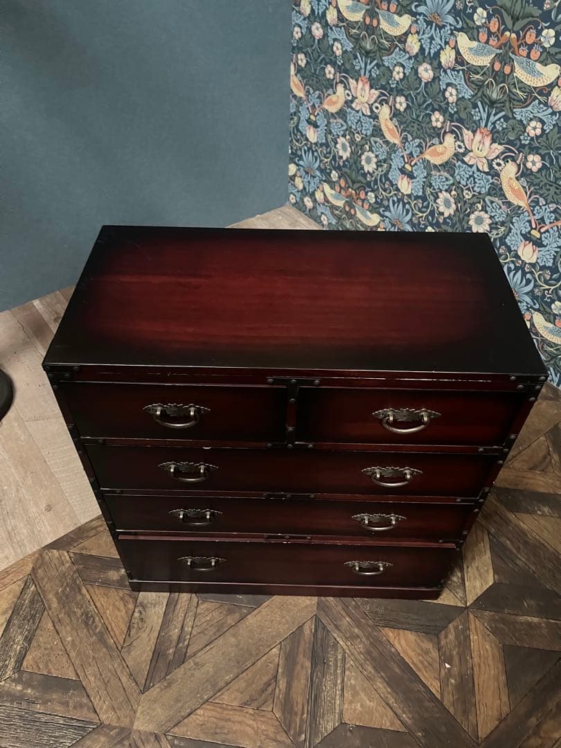 R＊民芸調箪笥 チェスト インテリア アンティーク 昭和レトロ 当時物