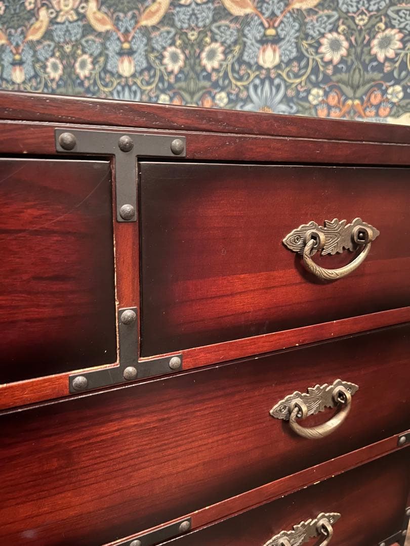 R＊民芸調箪笥 チェスト インテリア アンティーク 昭和レトロ 当時物