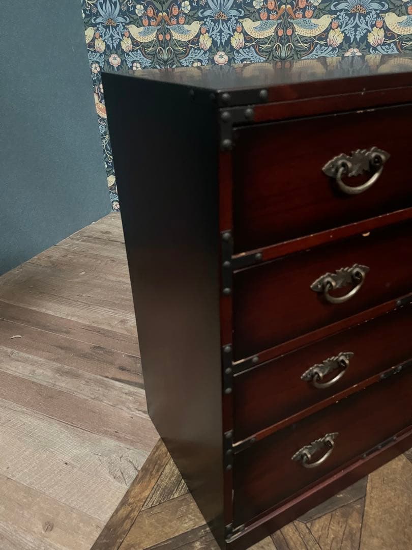 R＊民芸調箪笥 チェスト インテリア アンティーク 昭和レトロ 当時物