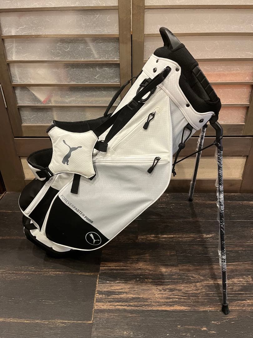 PUMA DRIVEFASTER キャディバッグ ホワイト・ブラック
