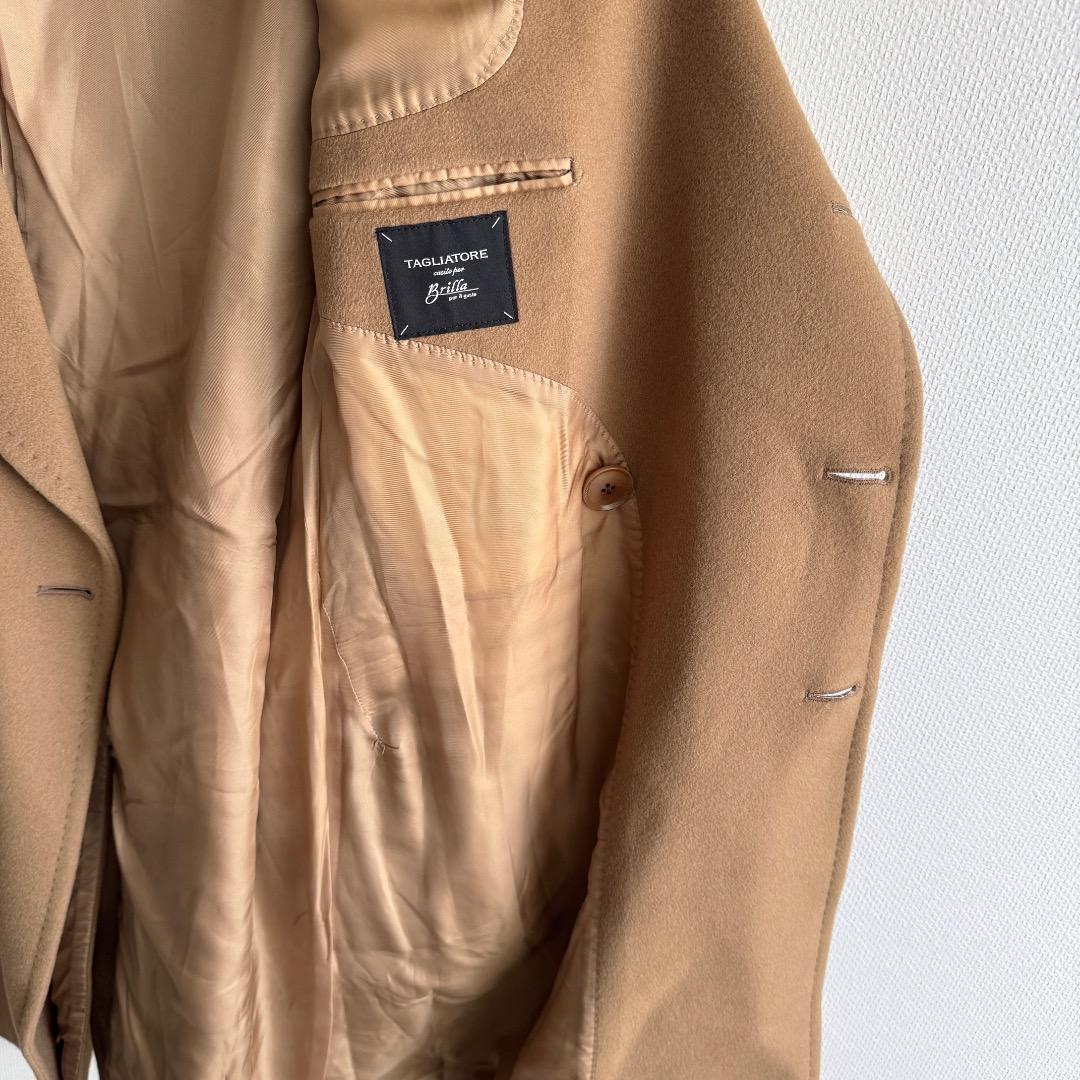 カシミヤ100% TAGLIATORE Brilla別注 ダブルチェスターコート