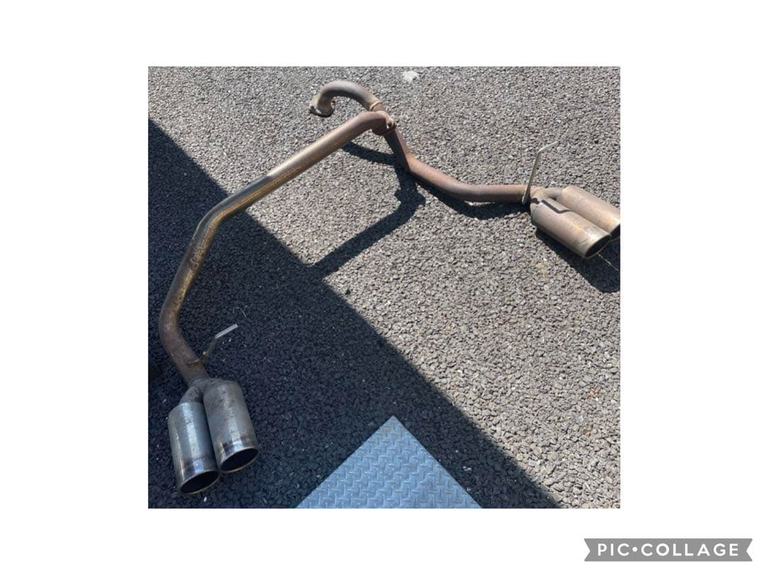 200系ハイエース4型、デュアルエキゾーストマフラー