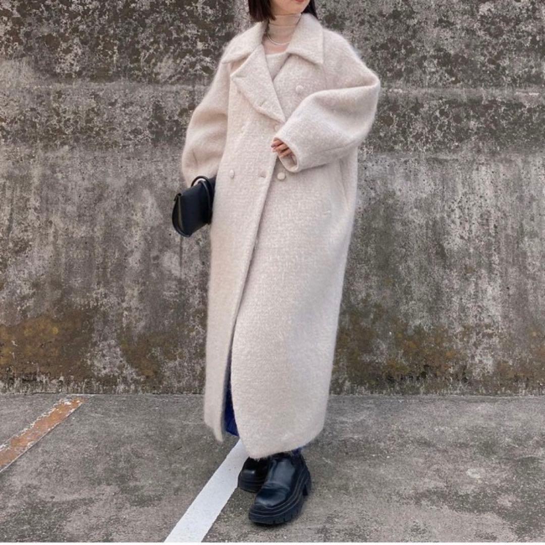 ジャケット・アウター Ameri DEFORMATION COLLAR SHAGGY COAT