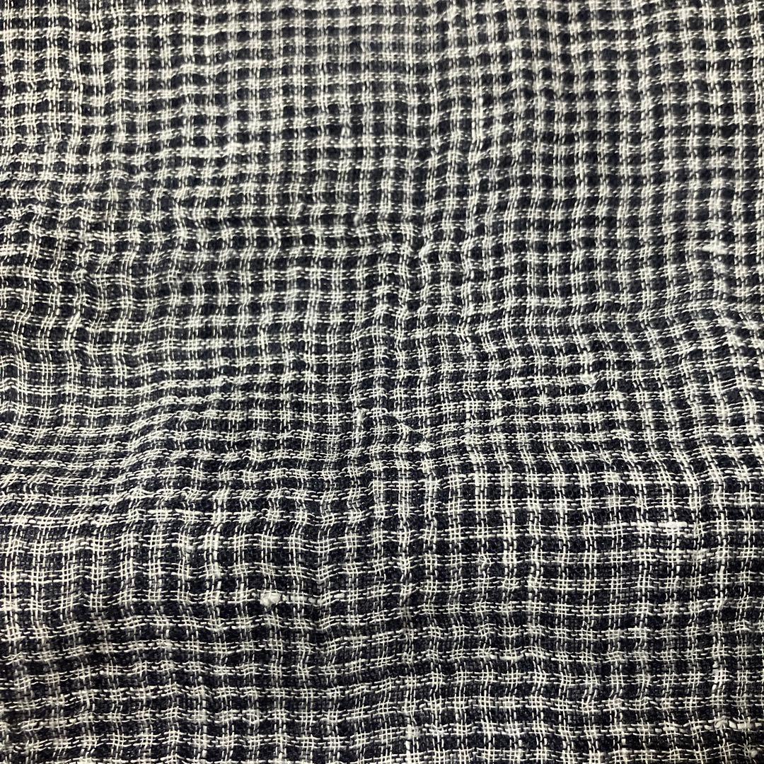 ダニエラグレジス　リネン　チェック　大判　ストール