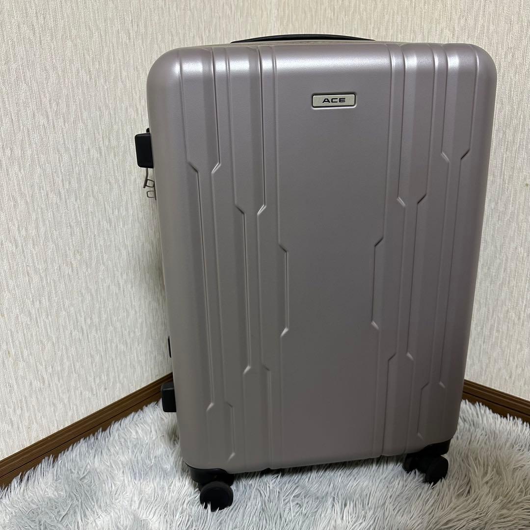 ACE/エース スーツケースTSAロック キャリーケース シャンパングレー　旅行