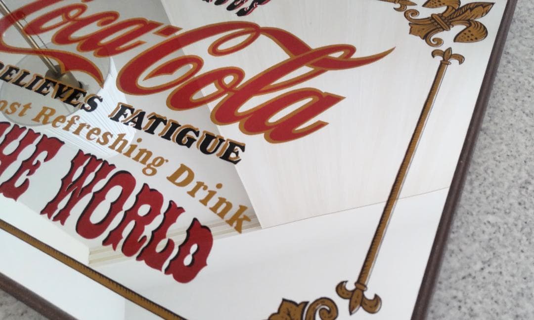 コカ・コーラ　パブミラー　鏡