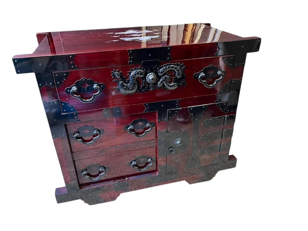 船箪笥 アンティーク家具 キャスター付き 収納家具 和風家具 中古品