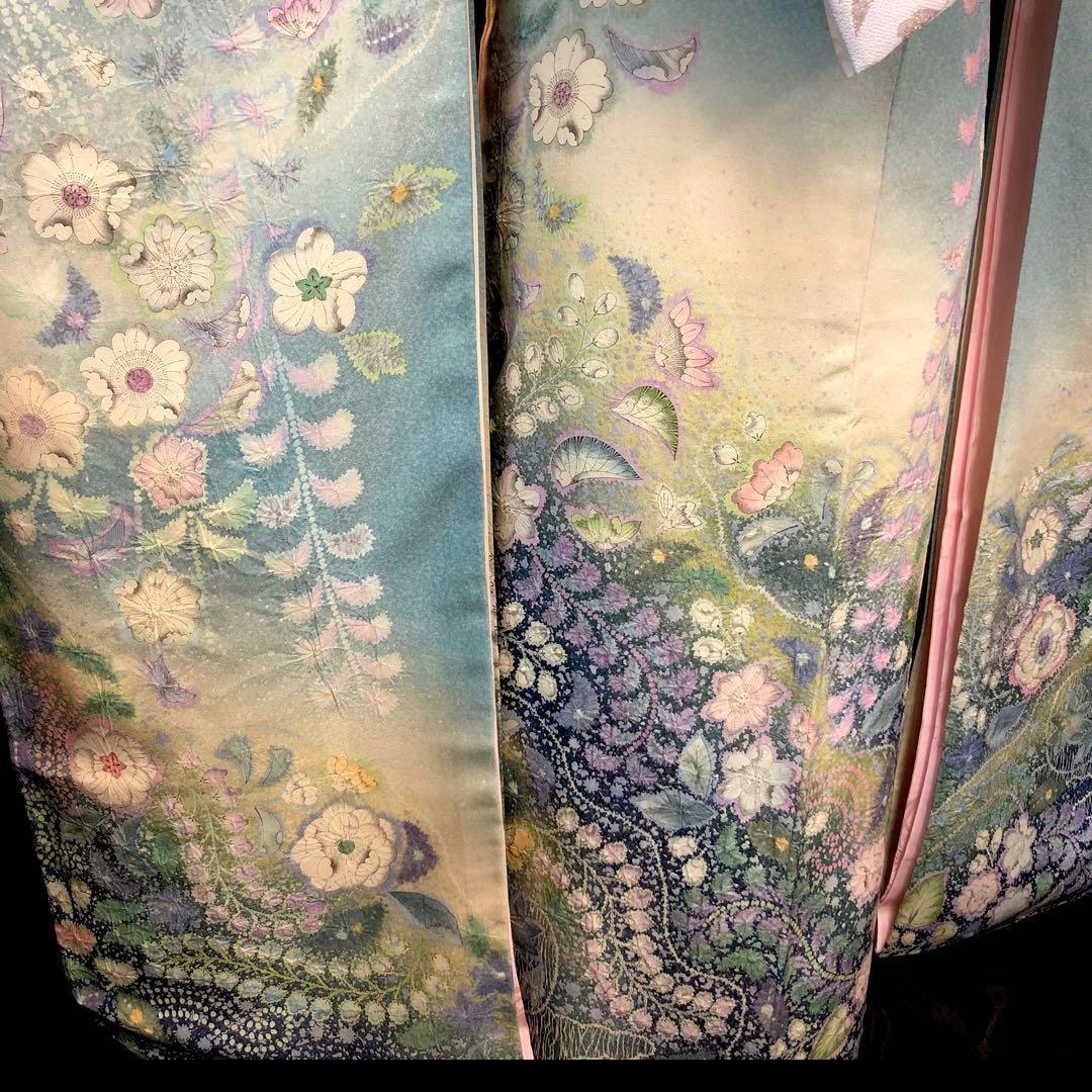 辻ヶ花振袖 1式セット 草履バッグ付き