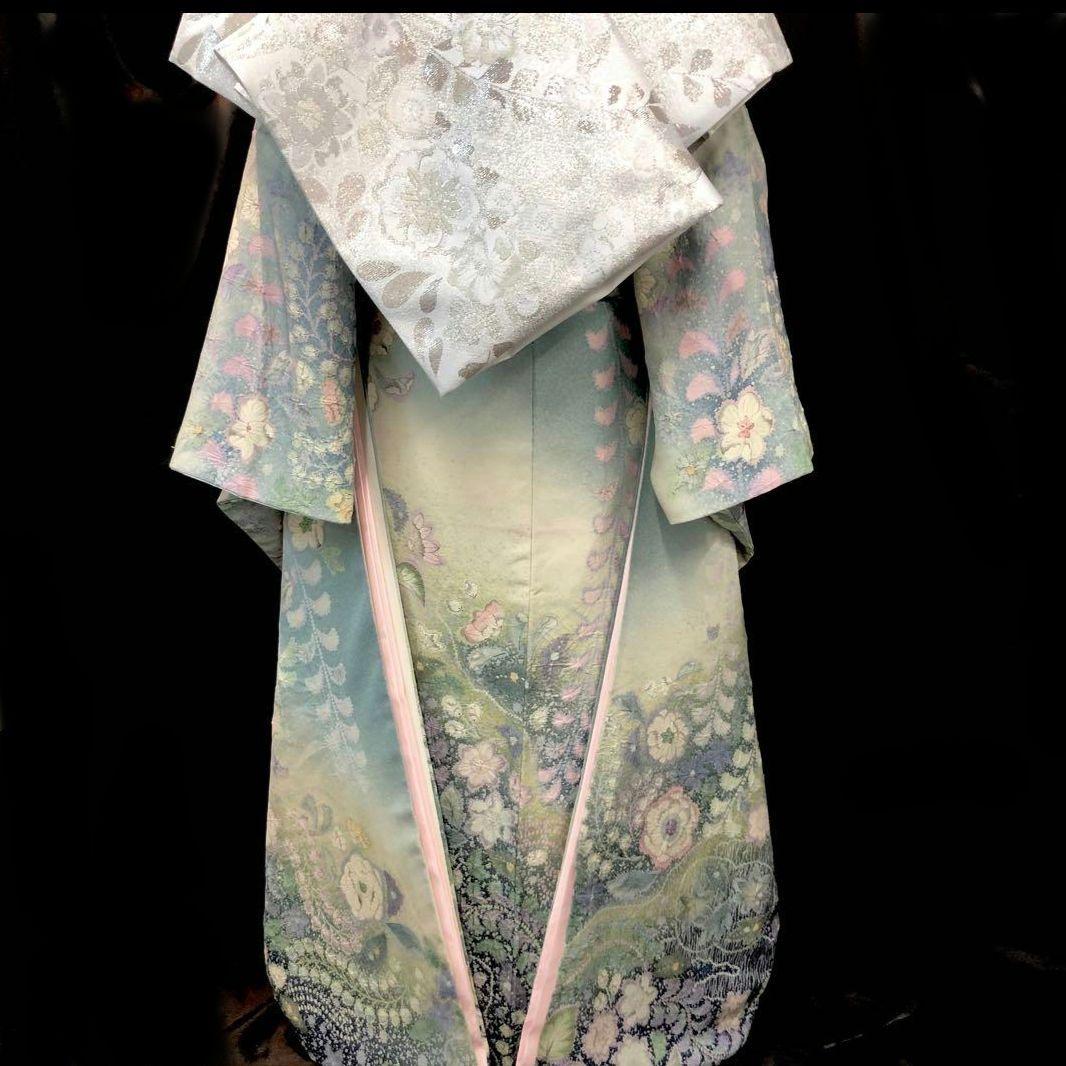 辻ヶ花振袖 1式セット 草履バッグ付き