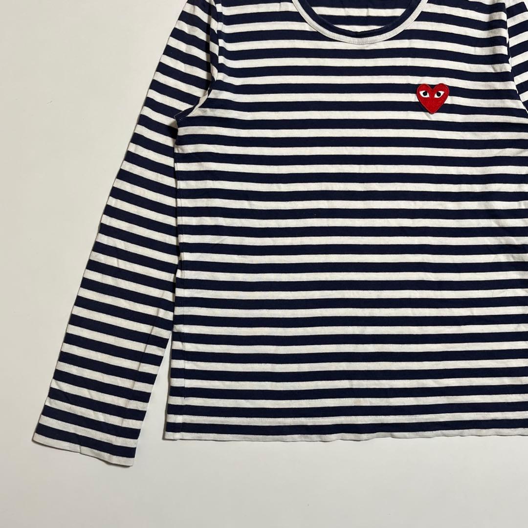 PLAY COMME des GARÇONS 長袖Tシャツ カットソー ボーダー