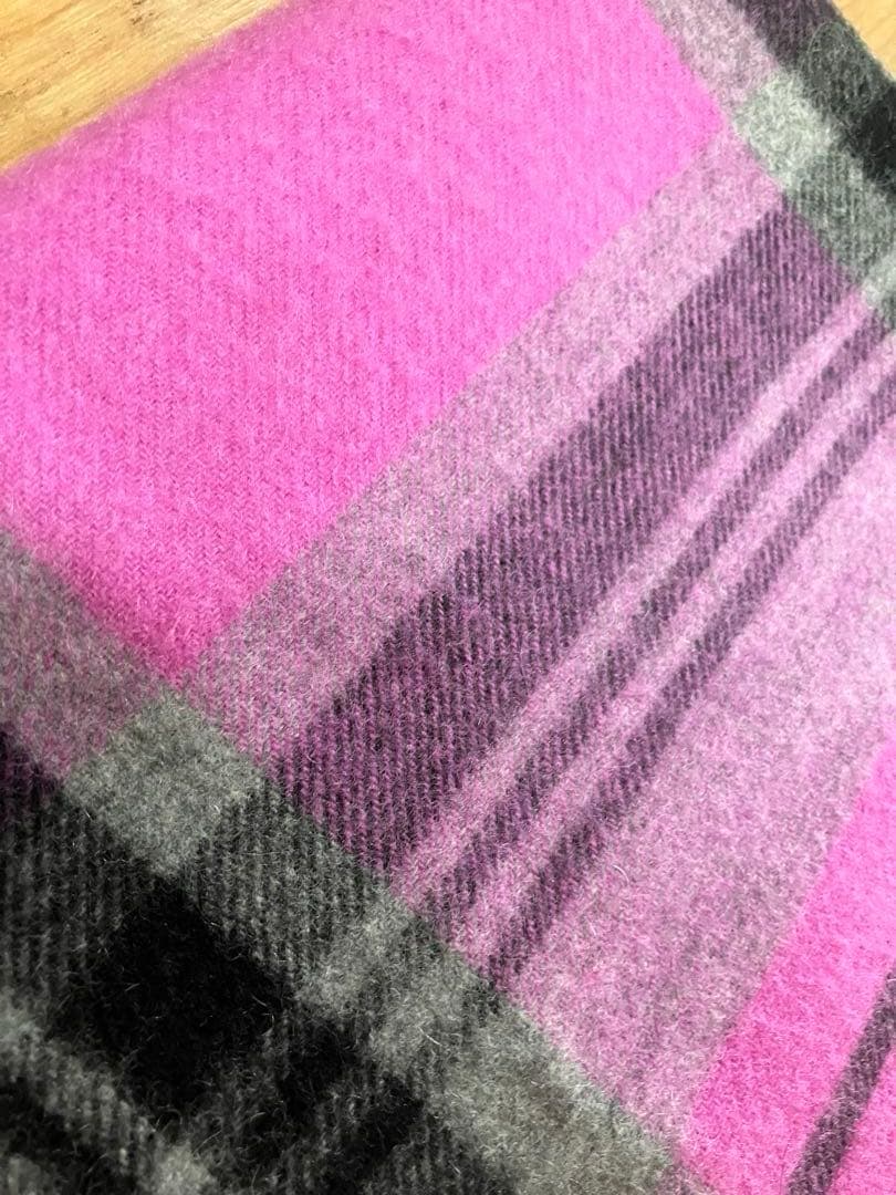 エストネーション別注 ジョンストンズ カシミヤストール ピンク