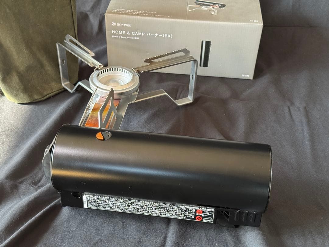  Peak バーナー GS-600 黒　収納袋・バーナーシート付き
