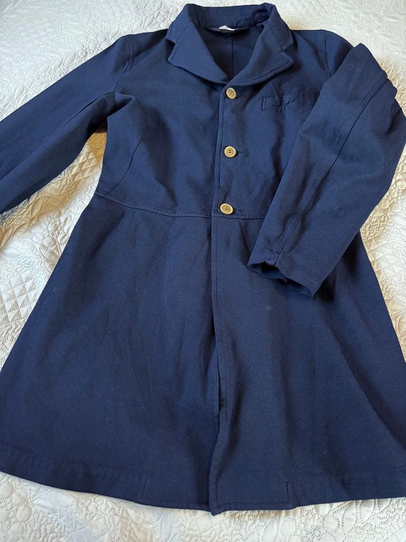 COMME des GARÇONS ネイビー ロングジャケット