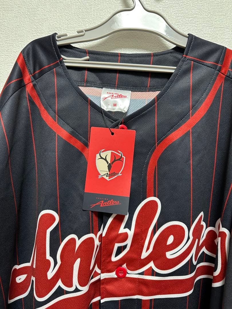 鹿島アントラーズ　鈴木優磨　YUMA 40 ベースボールシャツ M ネイビー