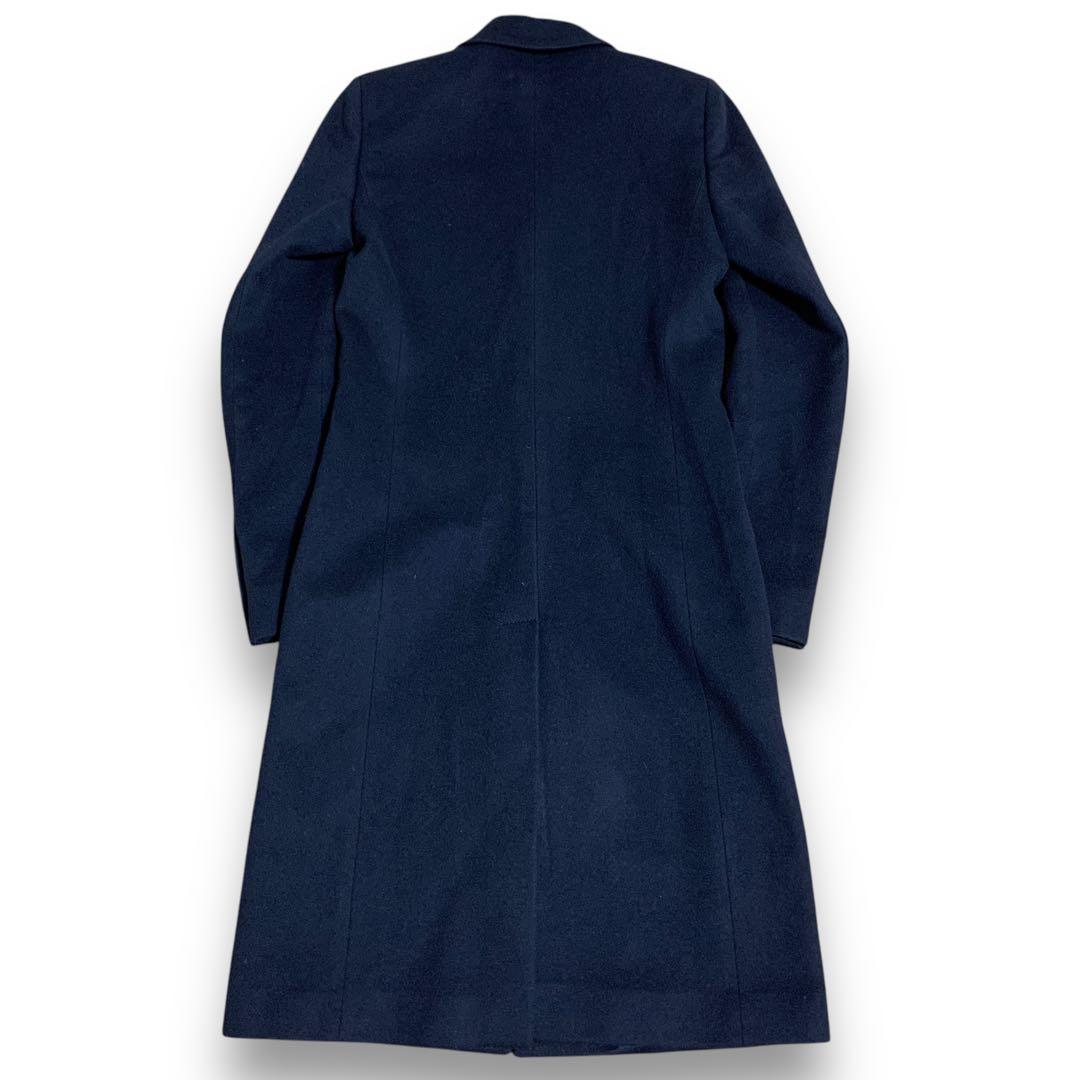【極美品】 グッチ チェスターコート アウター ロング丈 Aライン ネイビー