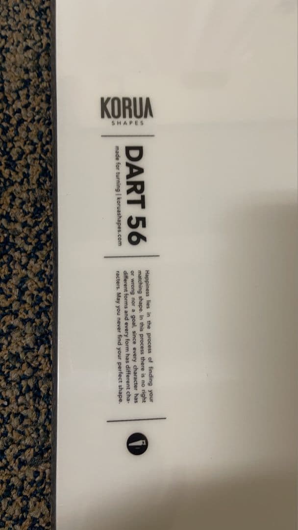 新品■Korua SHAPES DART 156 コルア　シェープス　ダート