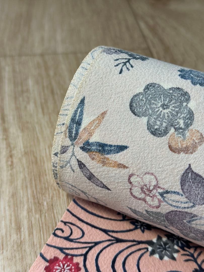 反物　琉球手ざし　古琉紅型　正絹　丹後　落款あり