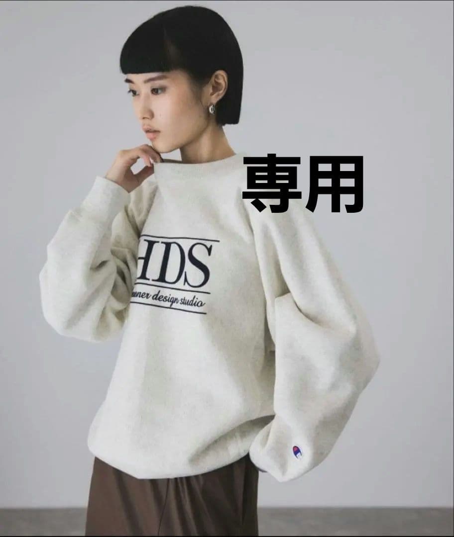 Champion ADAM ET ROPE　別注 ロゴスウェット　アダムエロペ