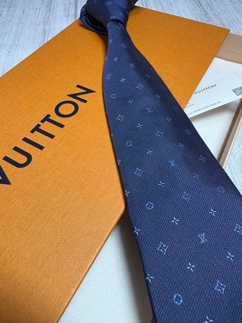 【破格品】LOUIS VUITTON ルイヴィトン ネクタイ モノグラム 8cm