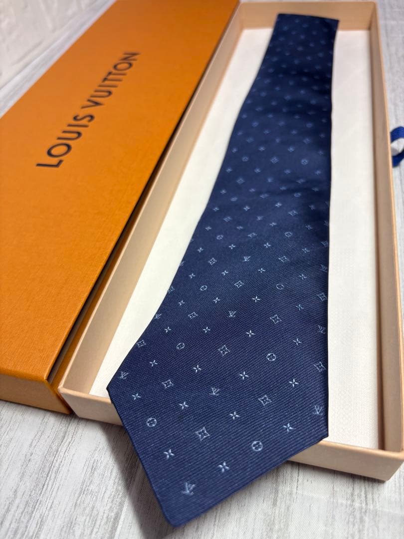 【破格品】LOUIS VUITTON ルイヴィトン ネクタイ モノグラム 8cm