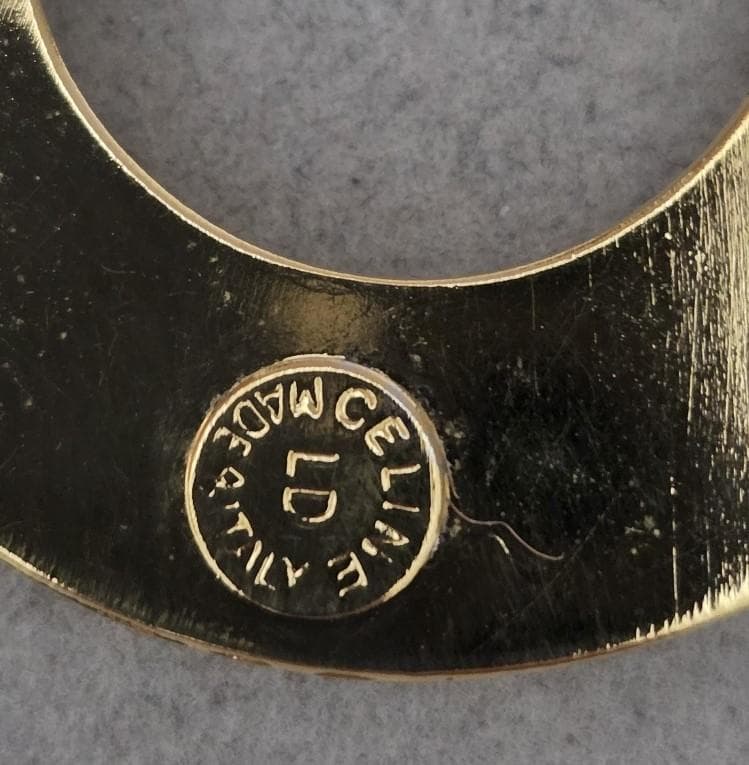 CELINE セリーヌ　CELINEロゴ　スカーフリング　箱付き　43178