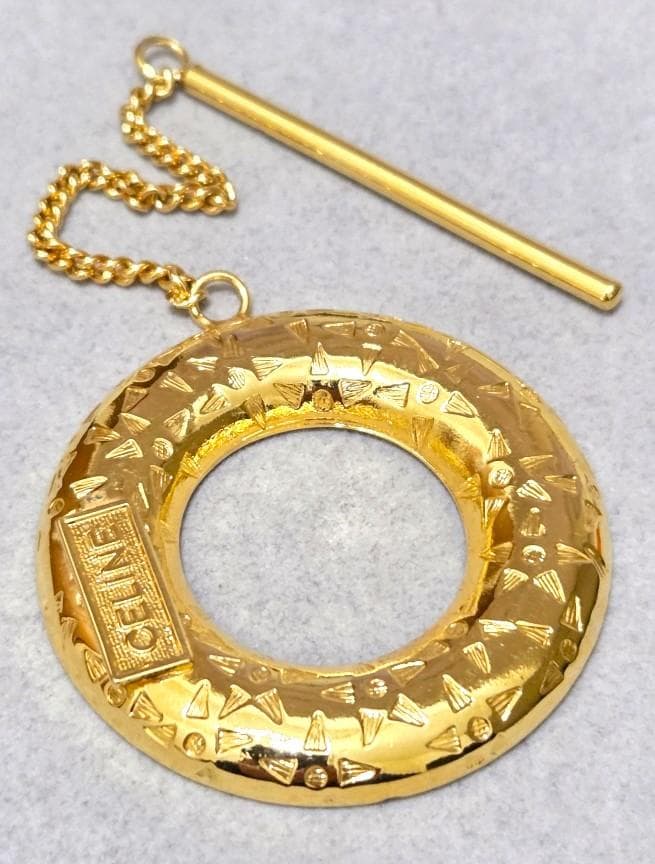 CELINE セリーヌ　CELINEロゴ　スカーフリング　箱付き　43178