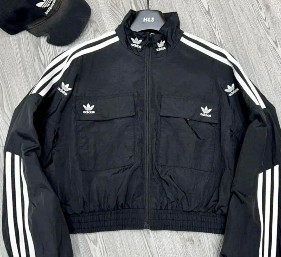 （lune）　adidas トラックジャケット黒