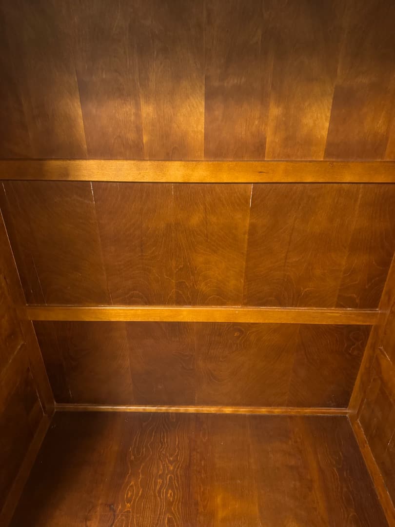 【重厚無垢調】大型 木製ワードローブ 洋服タンス 引き出し付き ダークブラウン