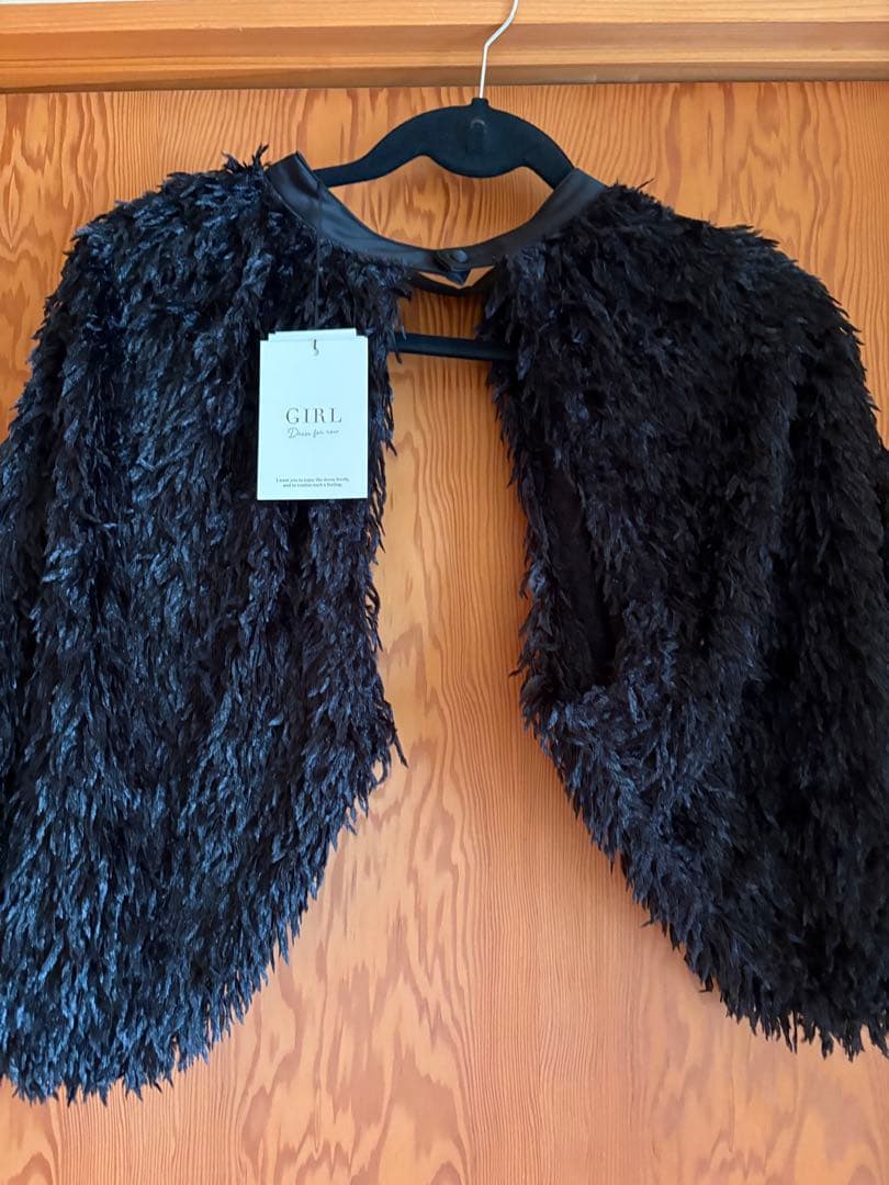 GIRL フェザーボレロスリーブ&オールインワン2点セット結婚式パンツドレス