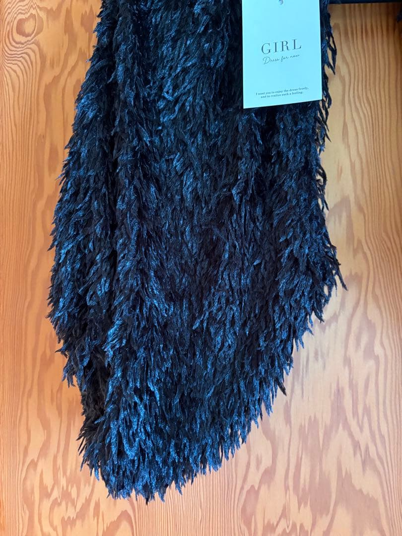 GIRL フェザーボレロスリーブ&オールインワン2点セット結婚式パンツドレス