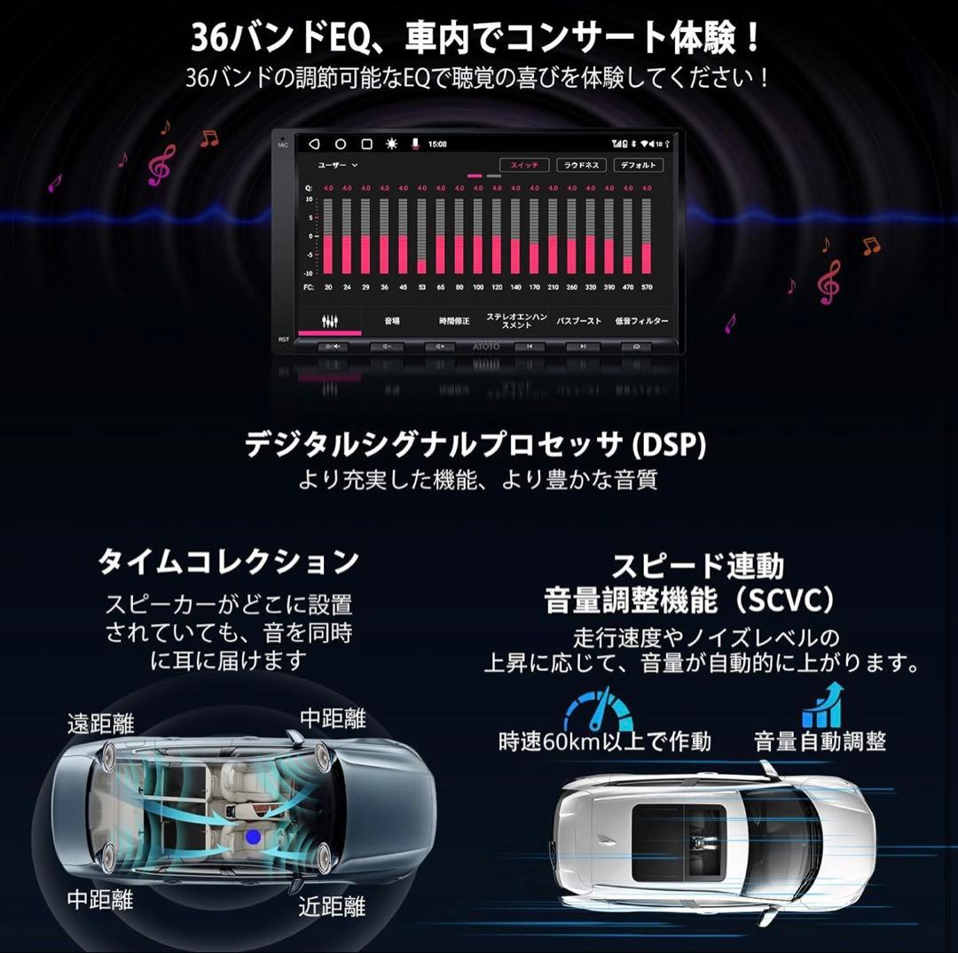 1点限りATOTOOUT A6PF Ultra 7インチAndroid 2DIN