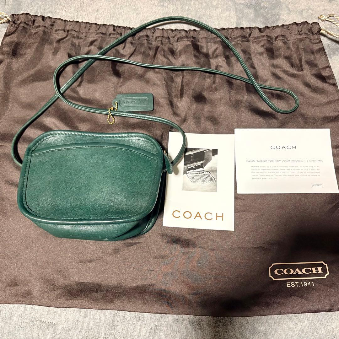 【激レア/美品】COACH オールドコーチ ショルダーバッグ USA製 9935