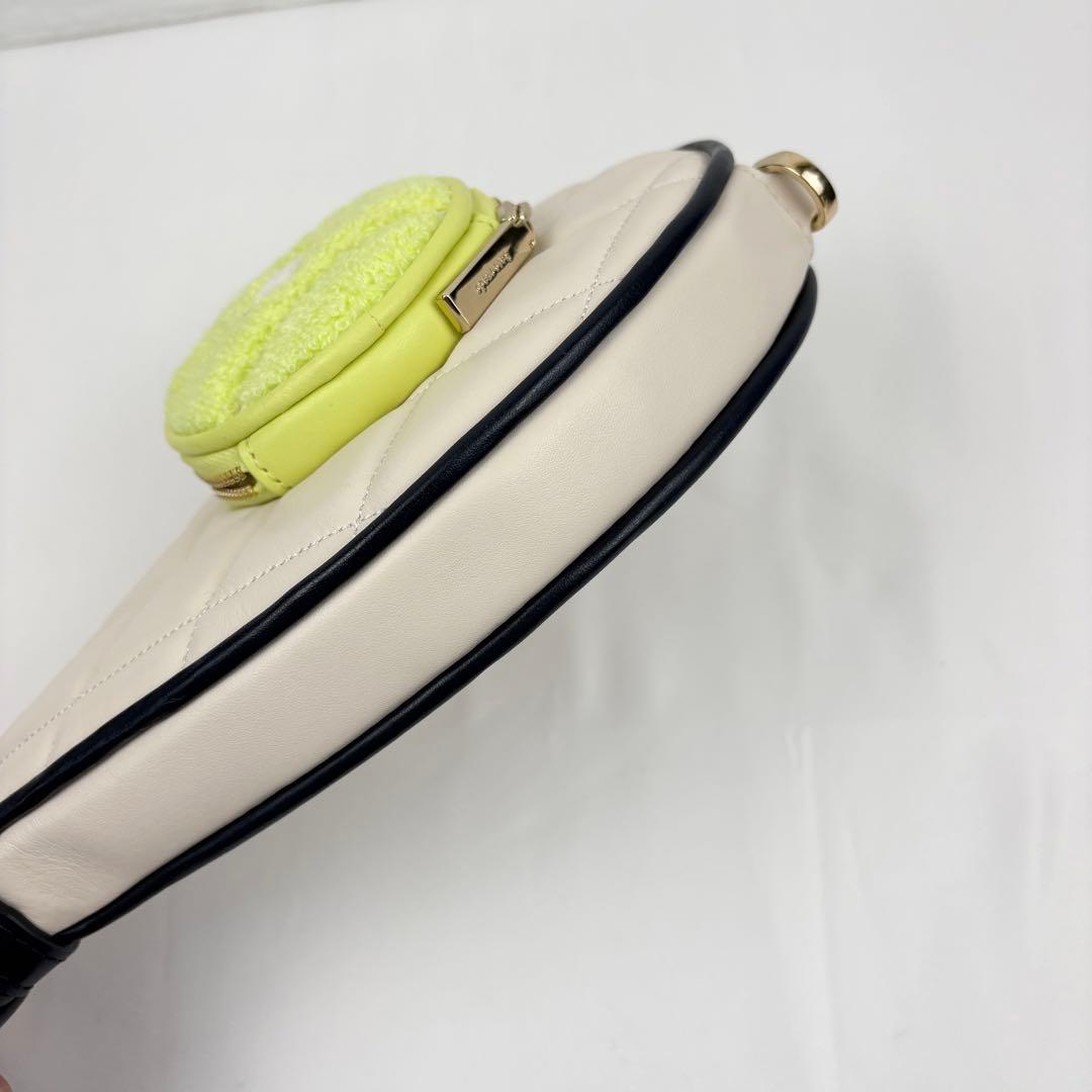 美品 ケイトスペード ショルダーバッグ テニスラケット クロスボディ 3D