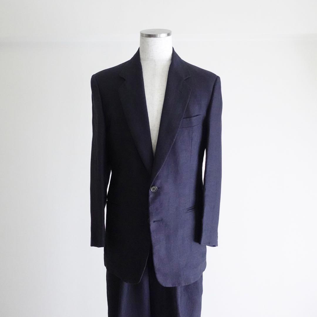 【イタリア製】80s GIANFRANCO FERRE リネン　セットアップ