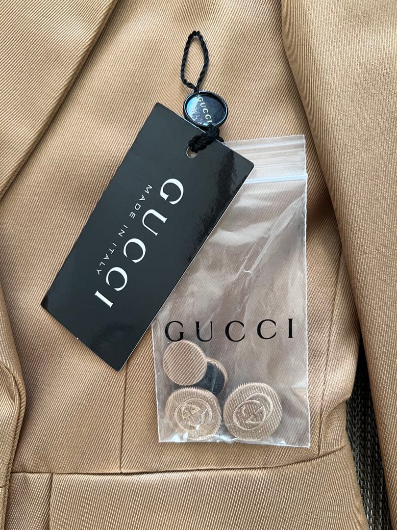 試着のみ★GUCCI★シルク混テーラードジャケット★36