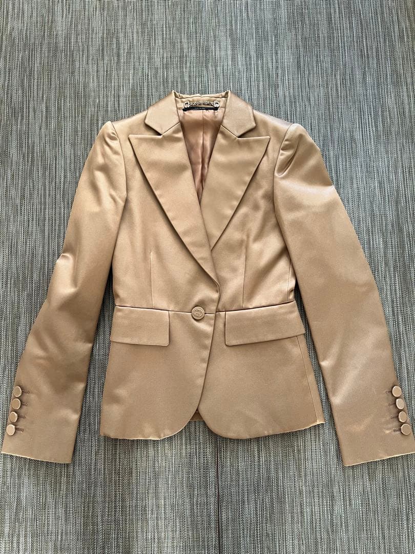 試着のみ★GUCCI★シルク混テーラードジャケット★36