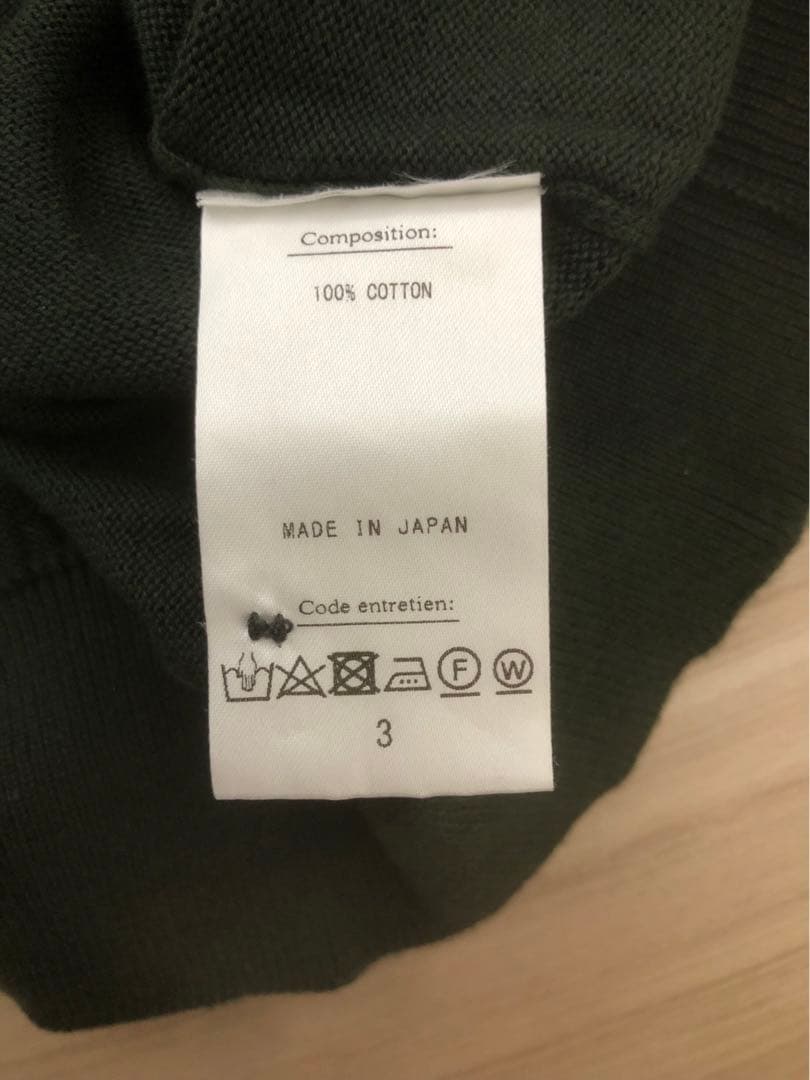 A.PRESSE / アプレッセ 22SS コットンニット半袖ポロシャツ