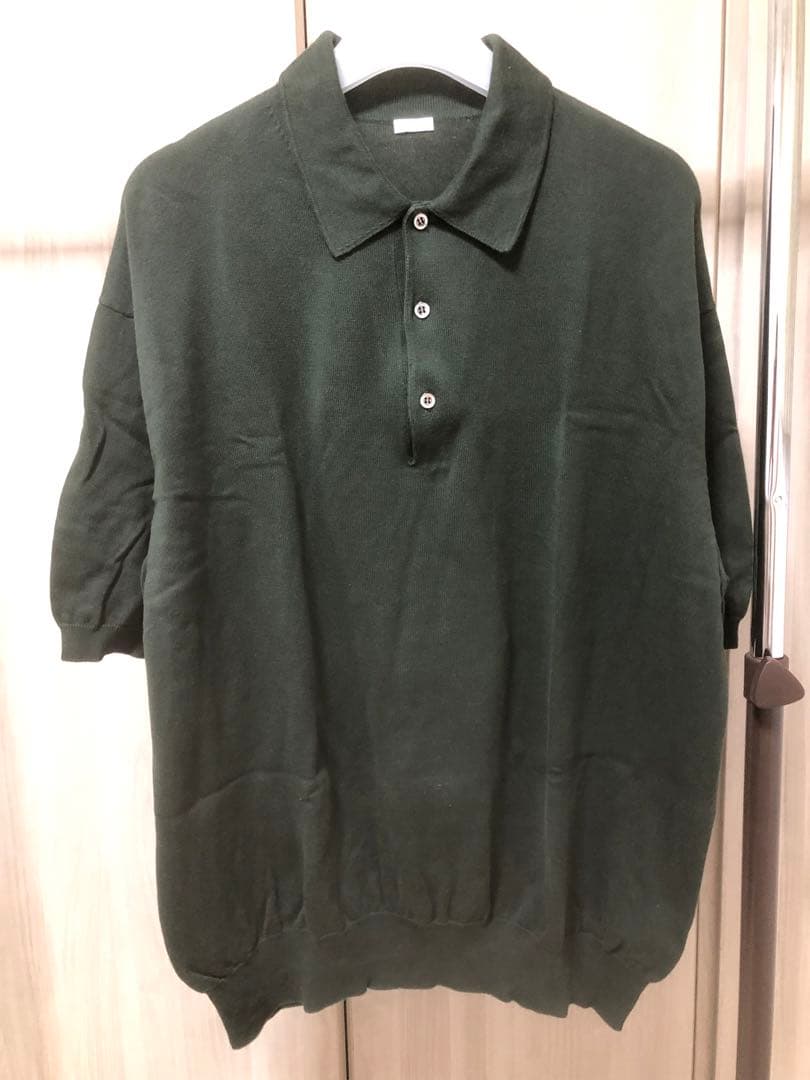 A.PRESSE / アプレッセ 22SS コットンニット半袖ポロシャツ