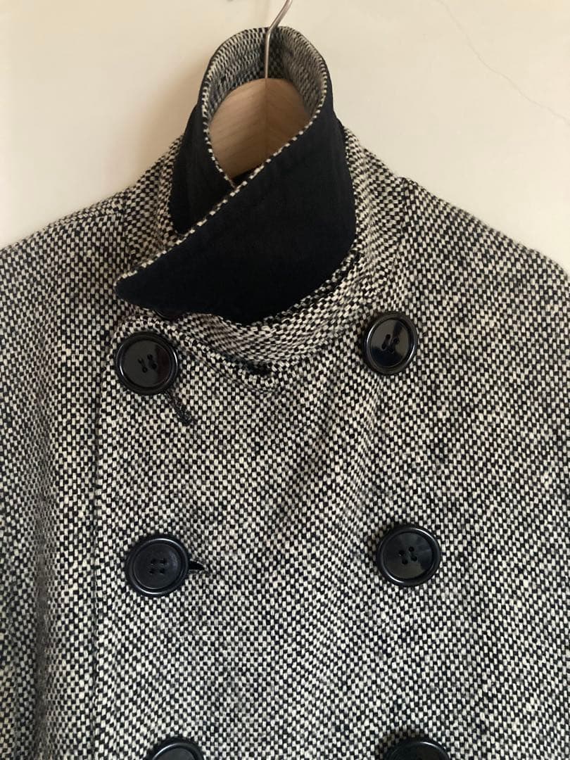 LIMI ツイード ダブルブレスト コート